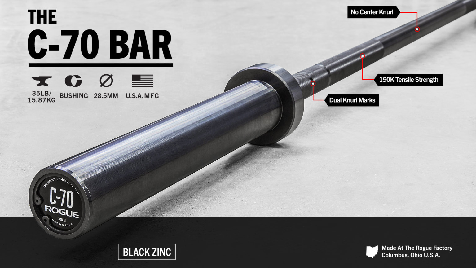 Rogue store fitness barbell